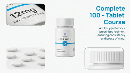 Ivermk 12 mg 100 tablets